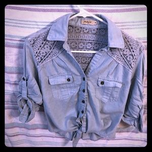 Buttoned Crop Top